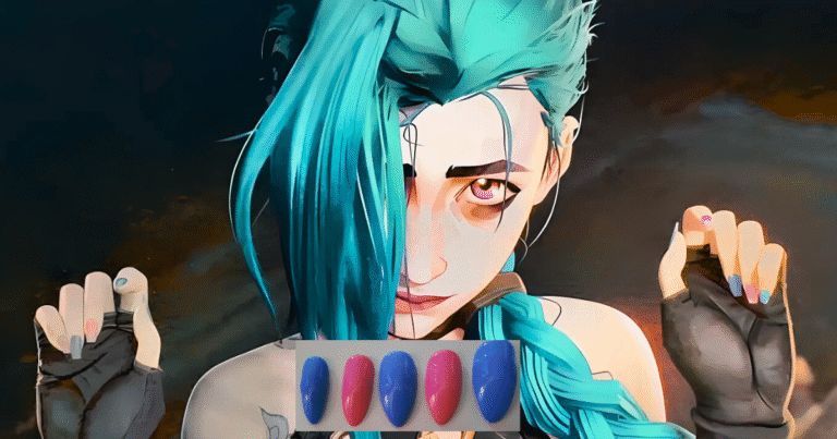 Stunning Jinx Nails Ideas Inspired by Arcane Series