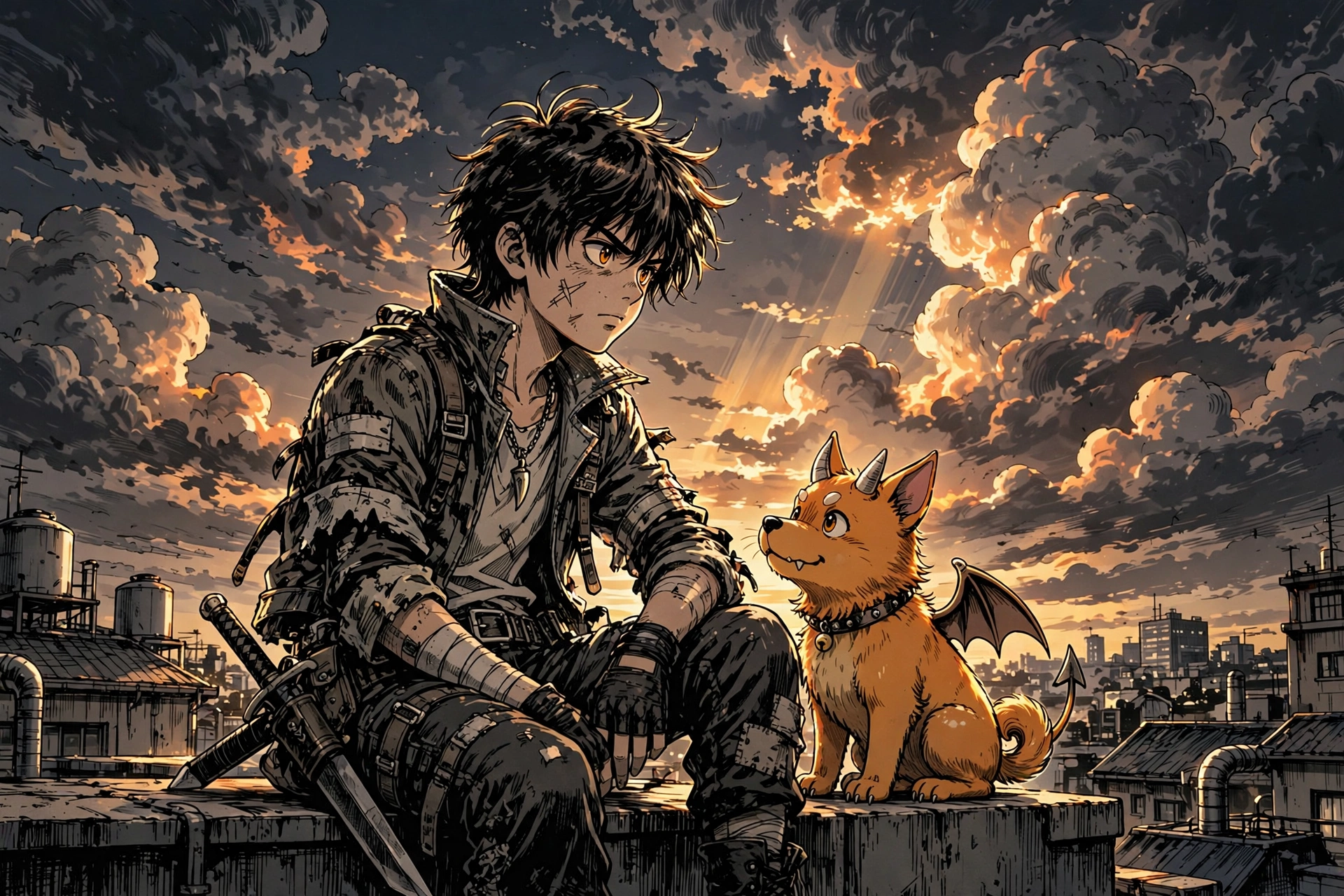 Chainsaw Man manga illustration