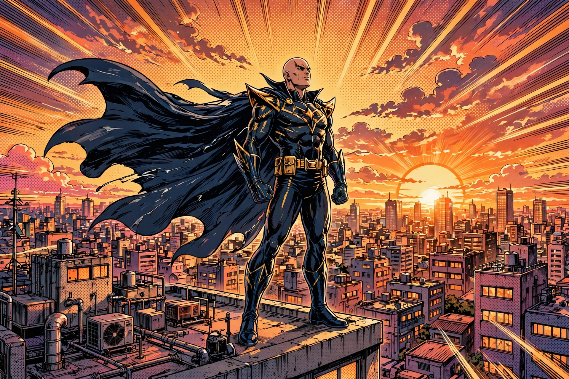 One Punch Man manga illustration